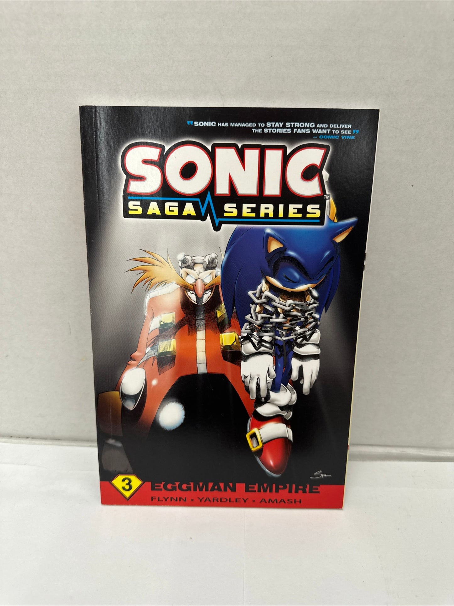 Sonic The Hedgehog Saga Series #3 Eggman Empire ArchieComics Chained Sonic Cover