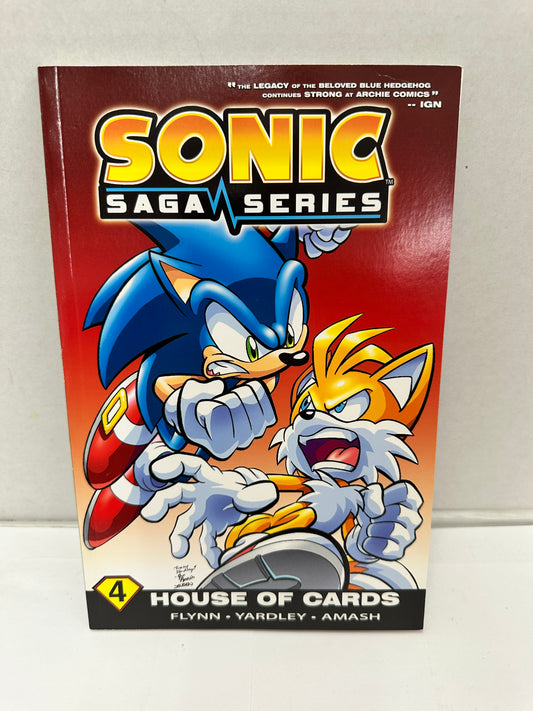 SONIC THE HEDGEHOG SAGA SERIES VOLUME 4: HOUSE OF CARDS  (Archie Comics- 2013)