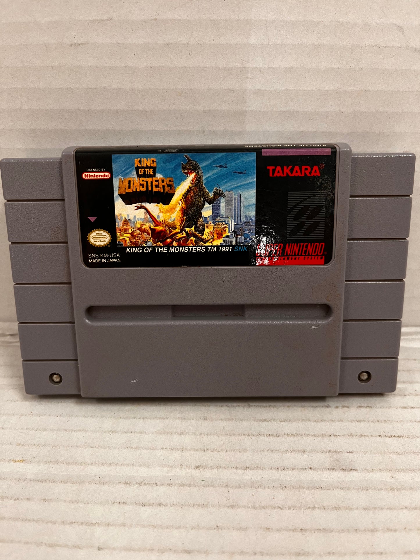 King of the Monsters Super Nintendo Entertainment System 1992 Cart Only