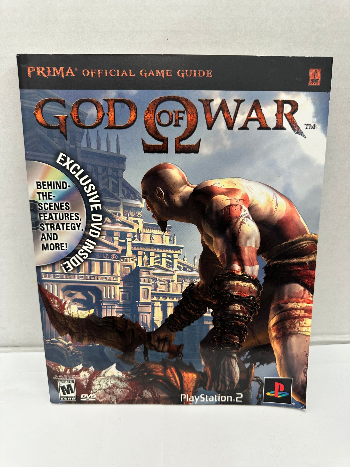 God of War Prima Official Strategy Game Guide PS2 W/Exclusive DVD Inside