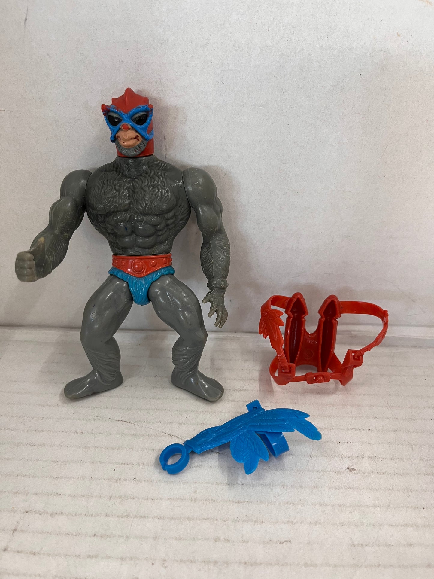 Masters of the Universe Vintage Stratos Blue Wing Incomplete Action Figure #1