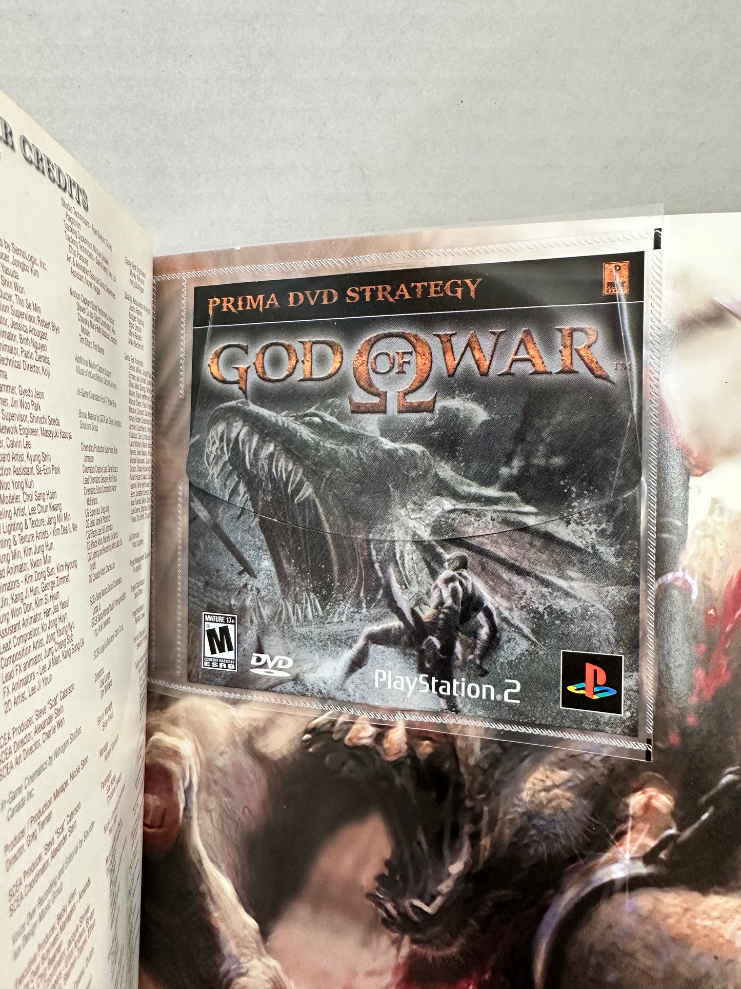 God of War Prima Official Strategy Game Guide PS2 W/Exclusive DVD Inside