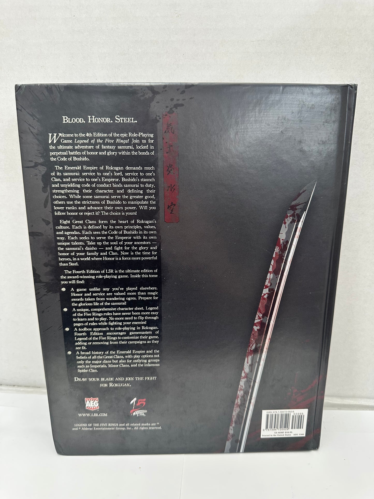 Legend of the Five Rings L5R Core Rulebook 4th Edition