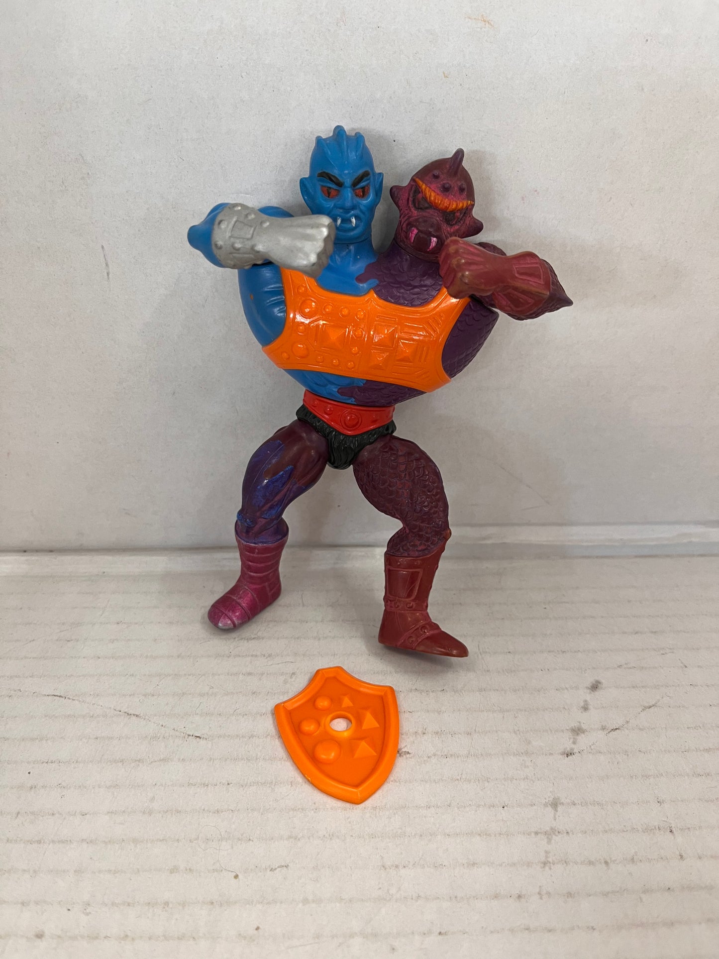 Two Bad Flat Back He-Man Masters of the Universe MOTU 1984 Vintage Near Comp #1