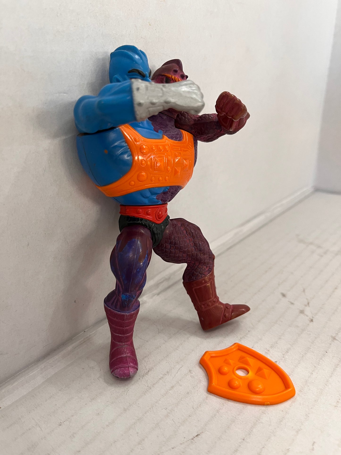 Two Bad Flat Back He-Man Masters of the Universe MOTU 1984 Vintage Near Comp #1