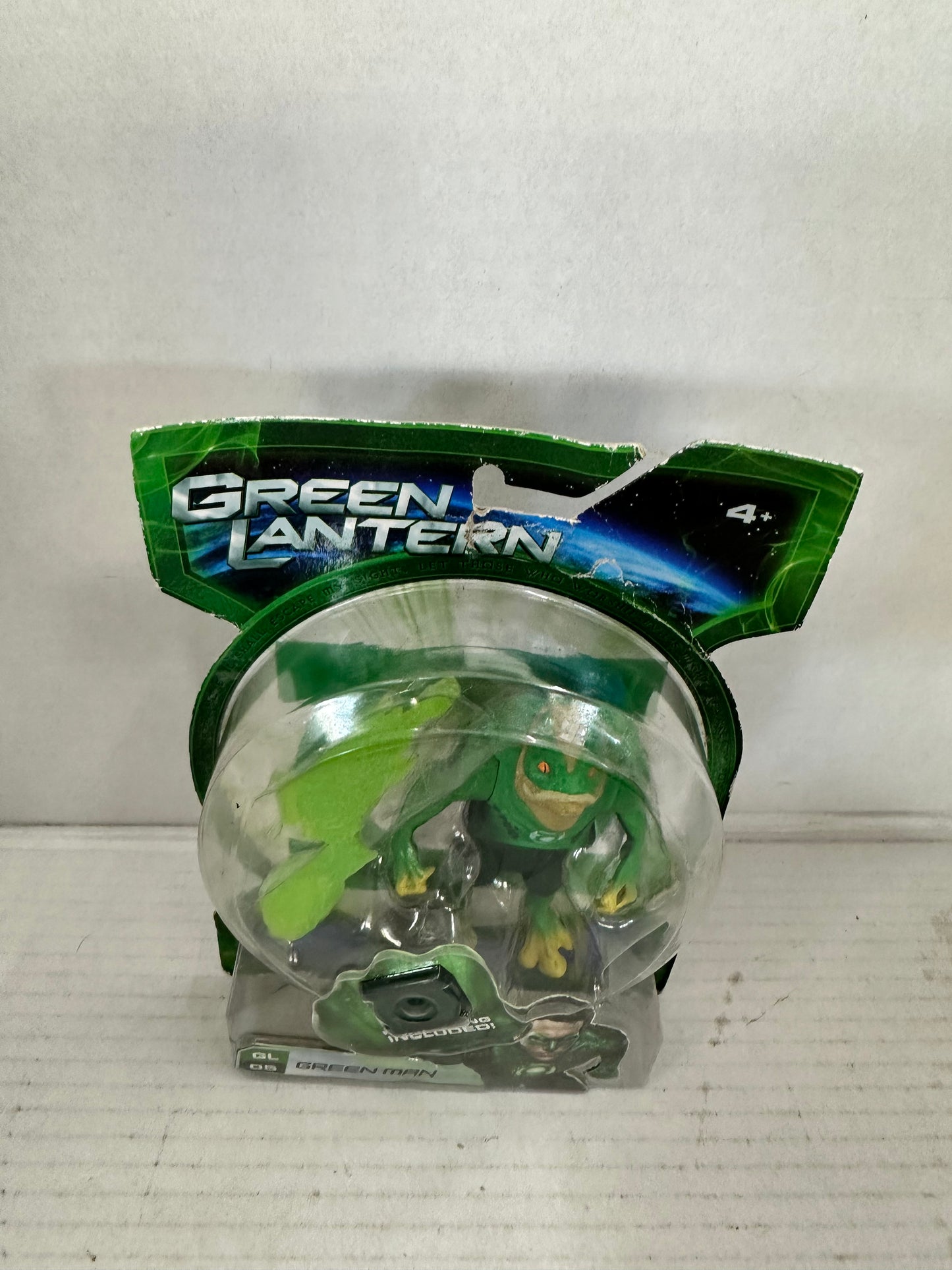 NEW GREEN LANTERN 2011 MOVIE GL 05 GREEN MAN FIGURE WITH POWER RING Box Damage