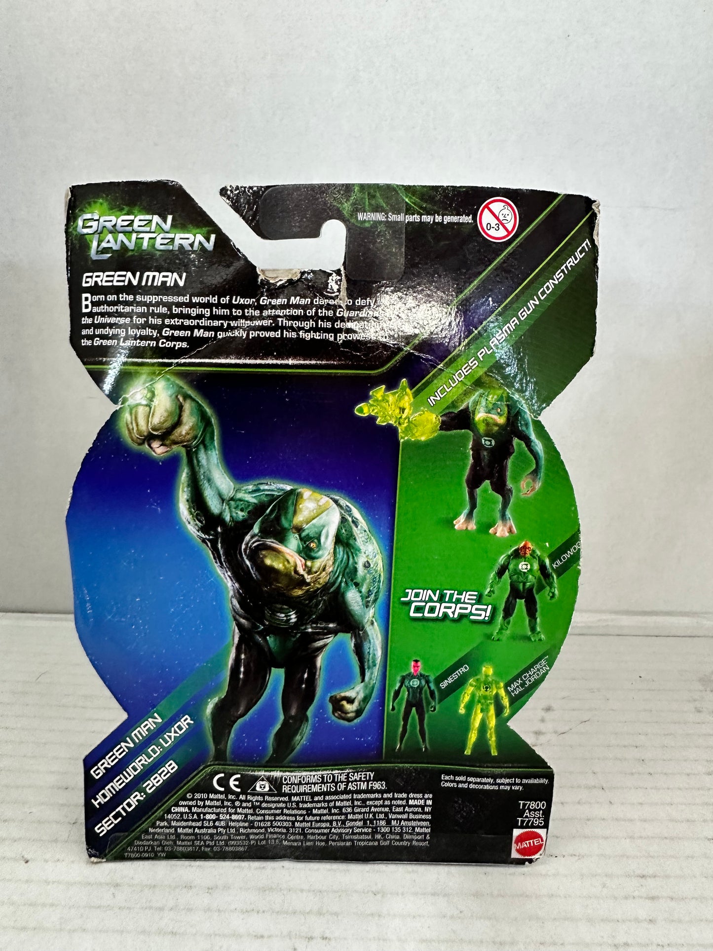 NEW GREEN LANTERN 2011 MOVIE GL 05 GREEN MAN FIGURE WITH POWER RING Box Damage