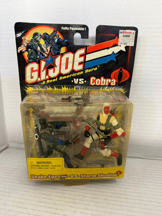 GI Joe A Real American Hero Joe vs. Cobra Snake Eyes Vs Storm Shadow