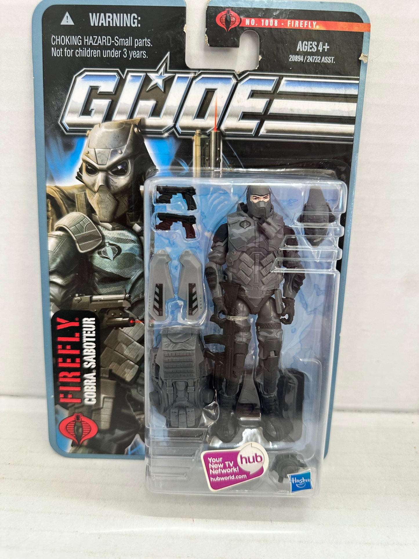 GI Joe Pursuit of Cobra FIREFLY 3.75" Action Figure Hasbro 30th 2010