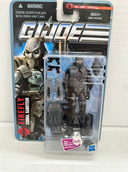 GI Joe Pursuit of Cobra FIREFLY 3.75" Action Figure Hasbro 30th 2010
