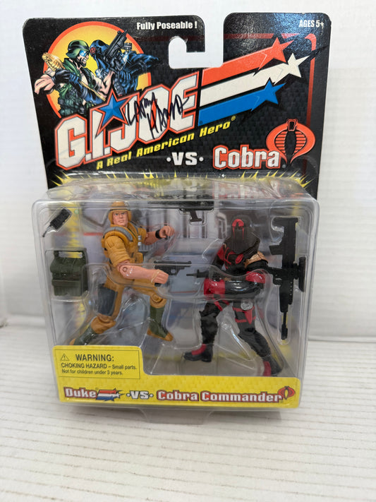 GI JOE DUKE V10 VS COBRA COMMANDER V12 2002 G.I. JOE
