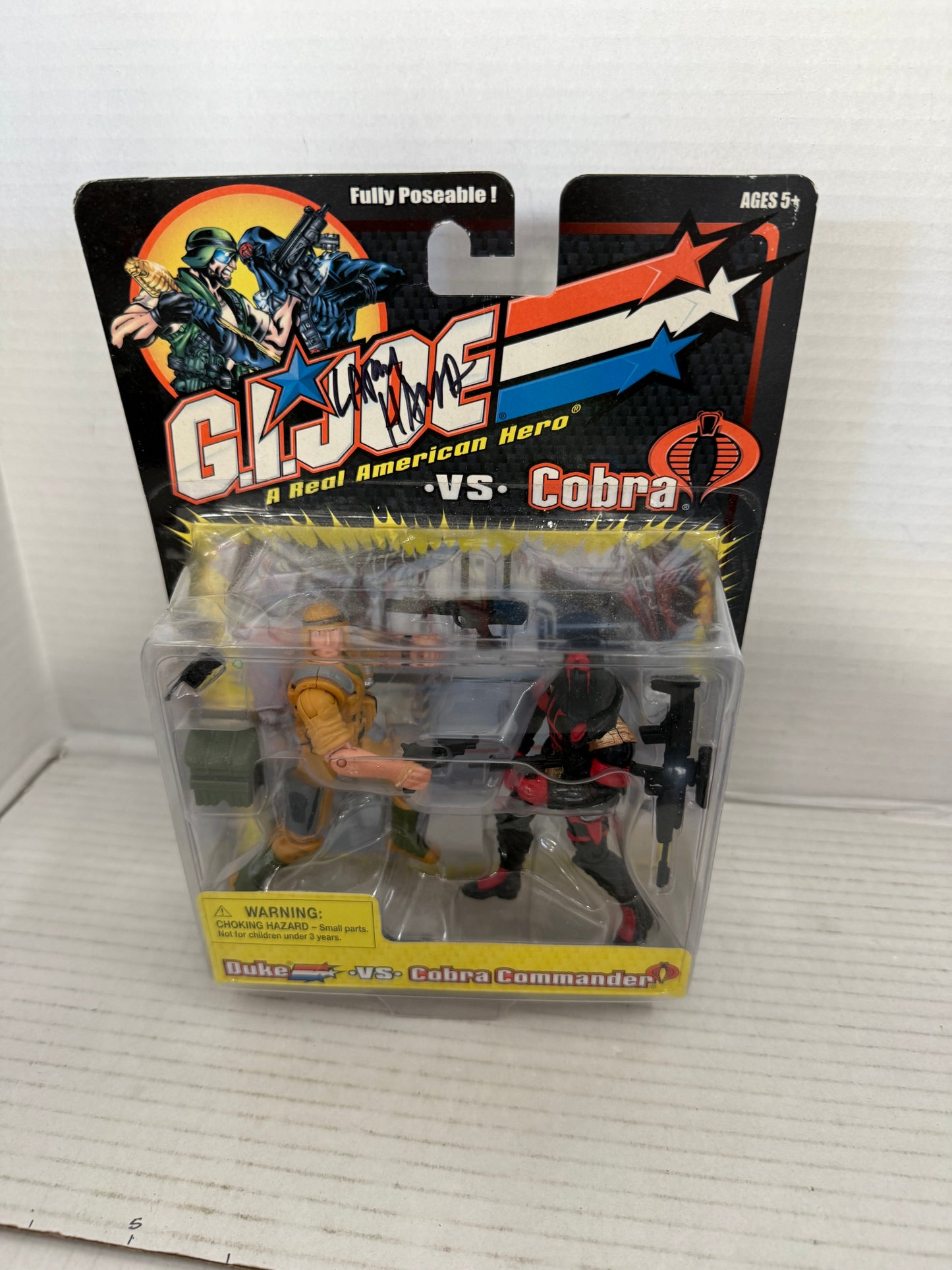 GI JOE DUKE V10 VS COBRA COMMANDER V12 2002 G.I. JOE