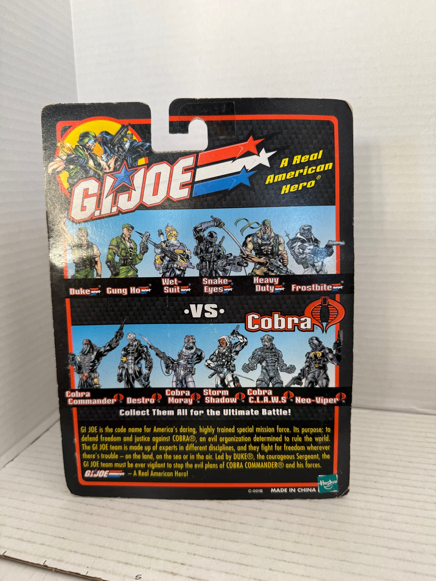 GI JOE DUKE V10 VS COBRA COMMANDER V12 2002 G.I. JOE