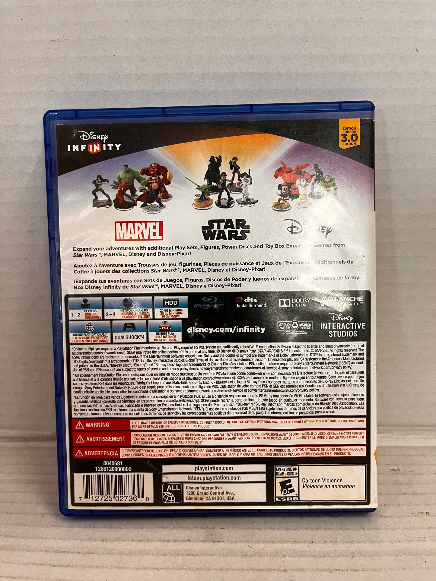 Disney Infinity (3.0 Edition) (Sony PlayStation 4, 2015) CIB