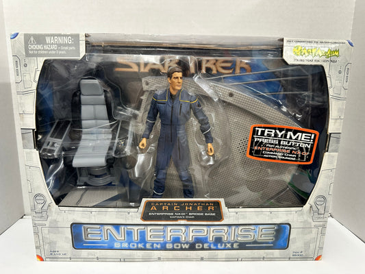 Star Trek Enterprise NX-01 Broken Bow Deluxe Captain Archer & Bridge Chair