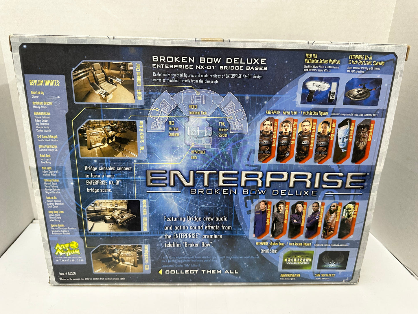 Star Trek Enterprise NX-01 Broken Bow Deluxe Captain Archer & Bridge Chair