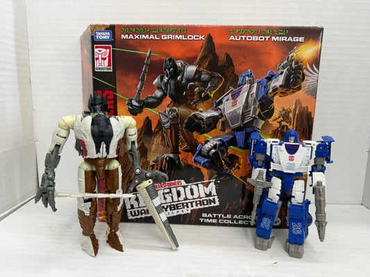 Transformers Generations WFC Kingdom Battle Across Time Mirage & BW Grimlock