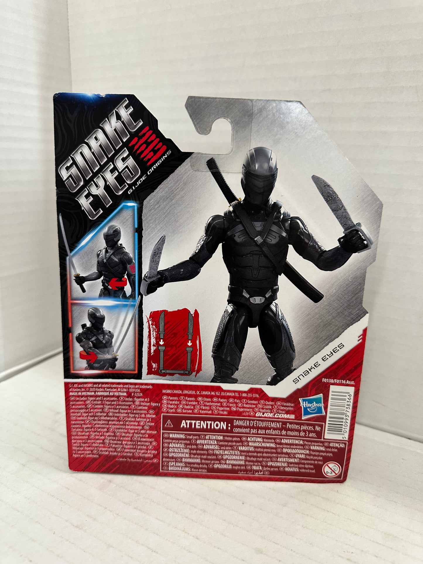 NEW Hasbro F0138 G.I. Joe Snake Eyes Movie 6-Inch SNAKE EYES Action Figure