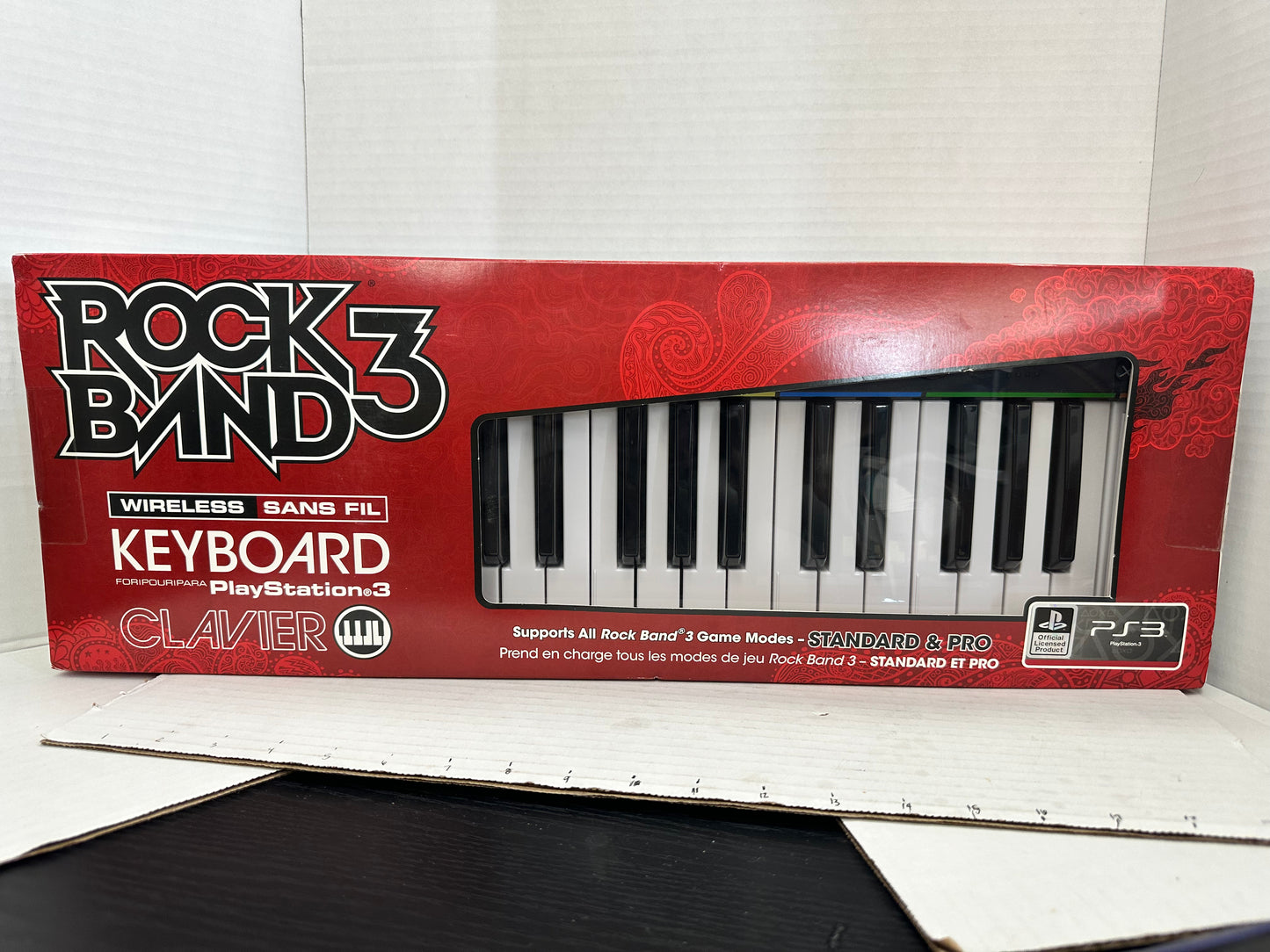 PS3 PlayStation 3 RockBand 3 Music Keyboard w/ Dongle & Strap NEW SEALED NO GAME