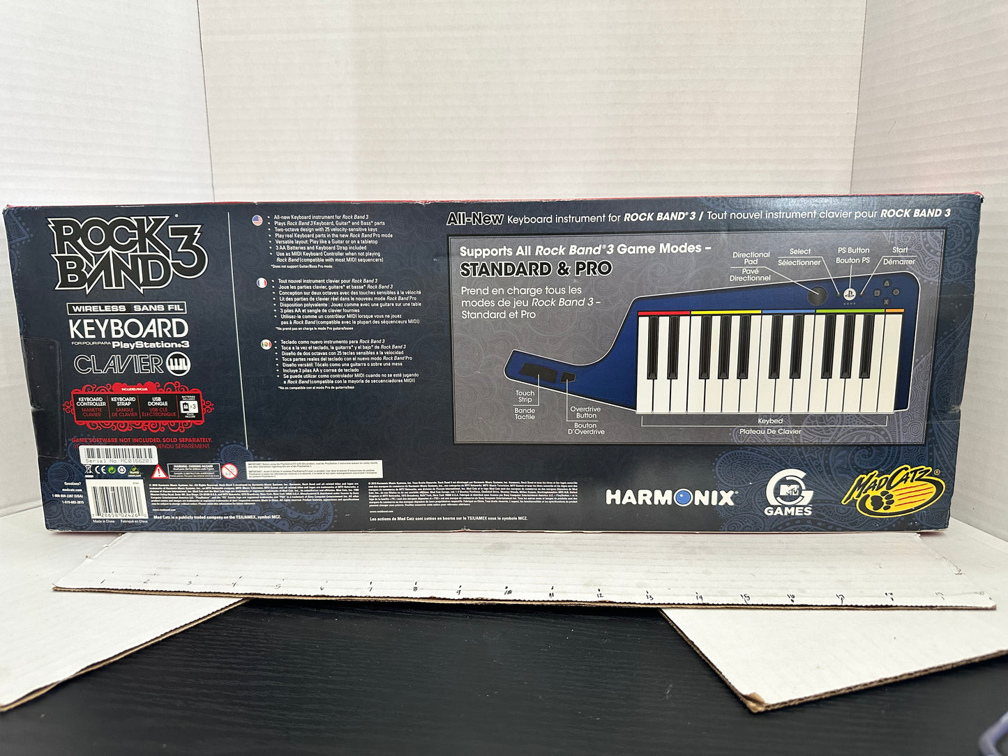 PS3 PlayStation 3 RockBand 3 Music Keyboard w/ Dongle & Strap NEW SEALED NO GAME