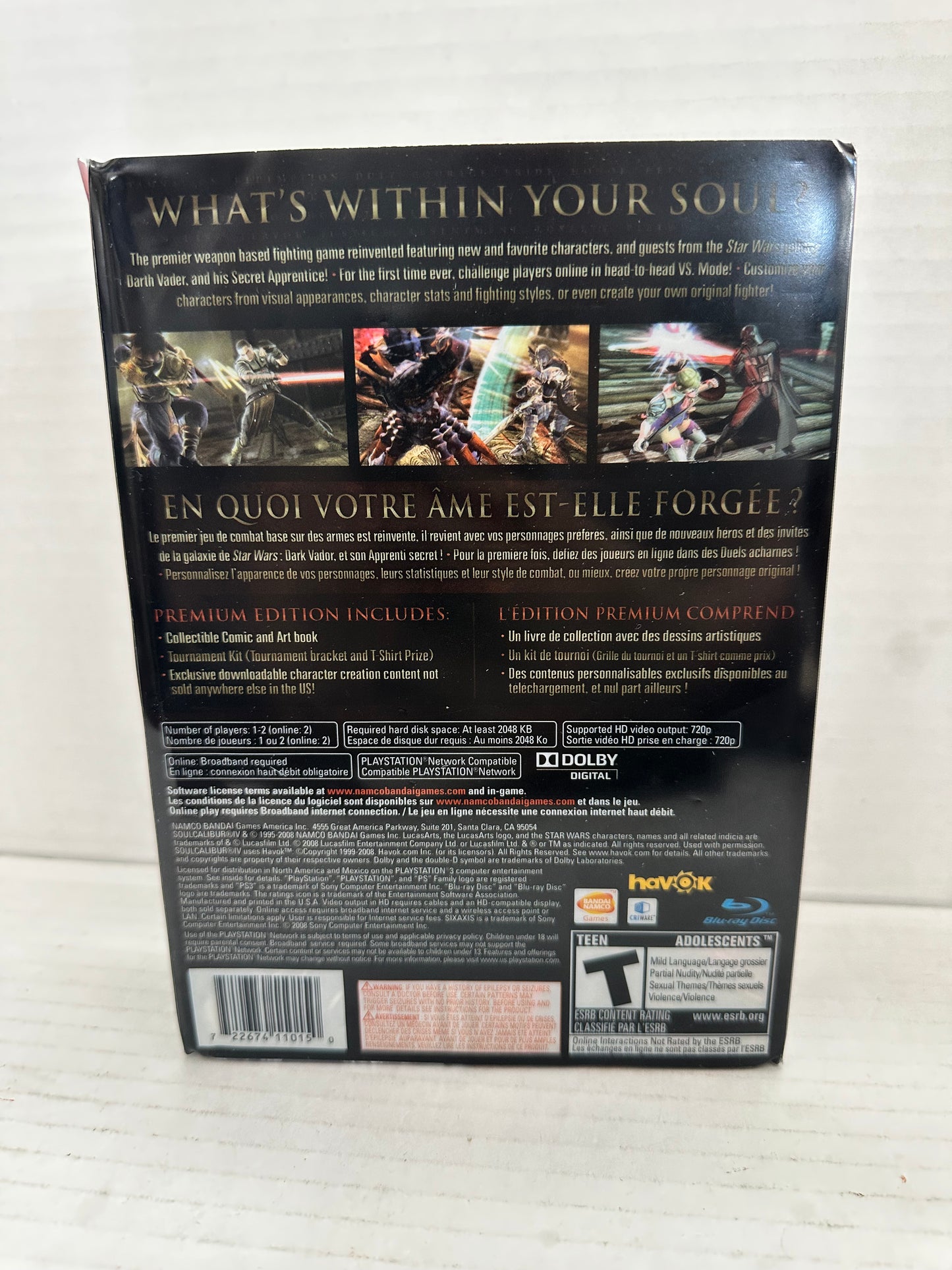 Soul Calibur IV -- Premium Edition (Sony PlayStation 3, 2008)
