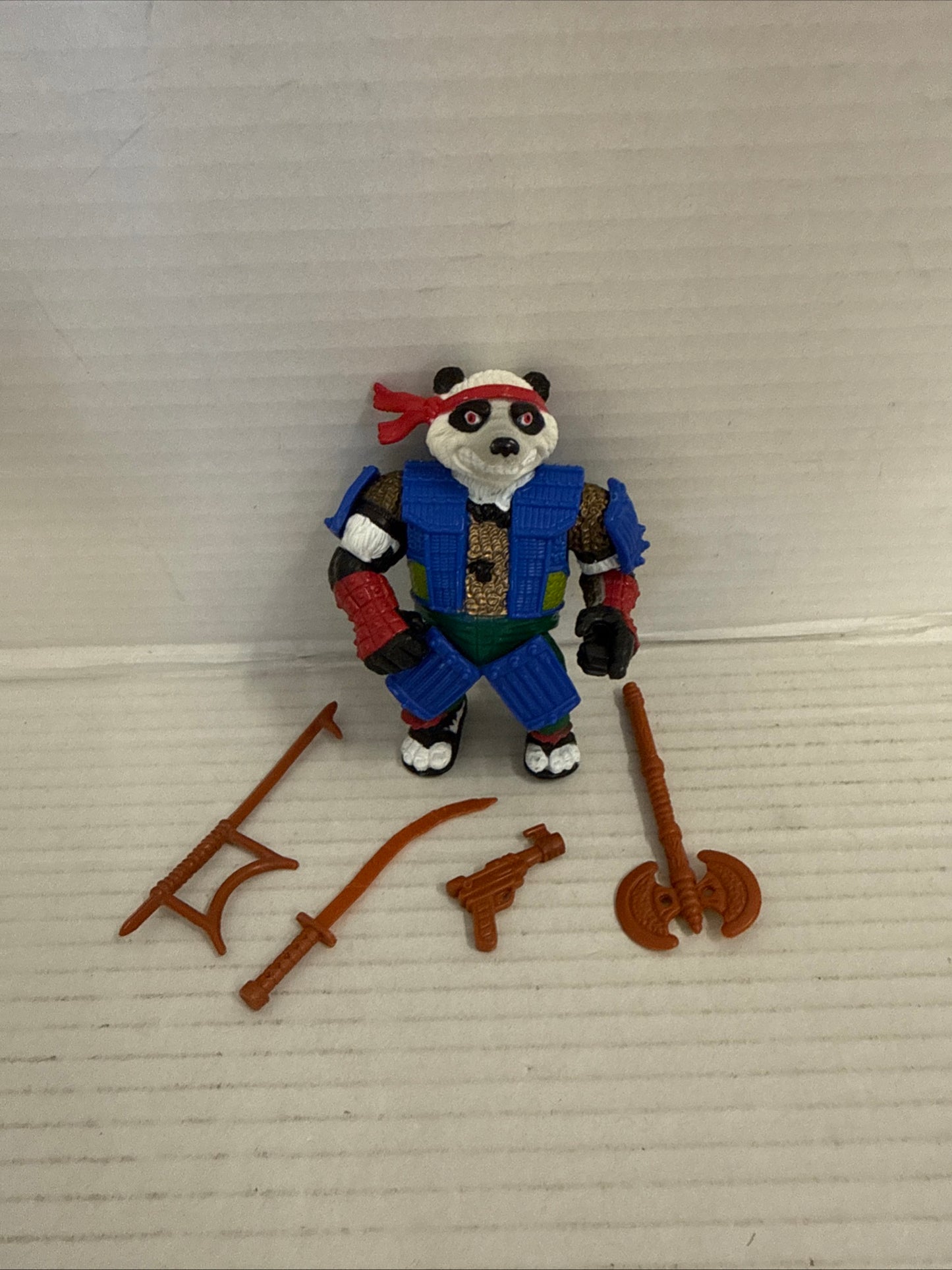 Panda Khan 1990 Vintage TMNT Teenage Mutant Ninja Turtles Figure