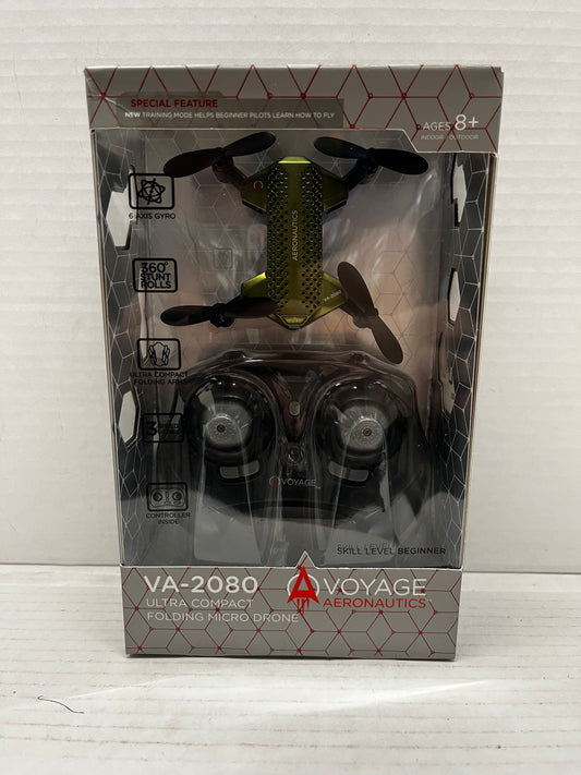 Voyage Aeronautics VA-2080 Ultra Compact Folding Micro Drone NEW