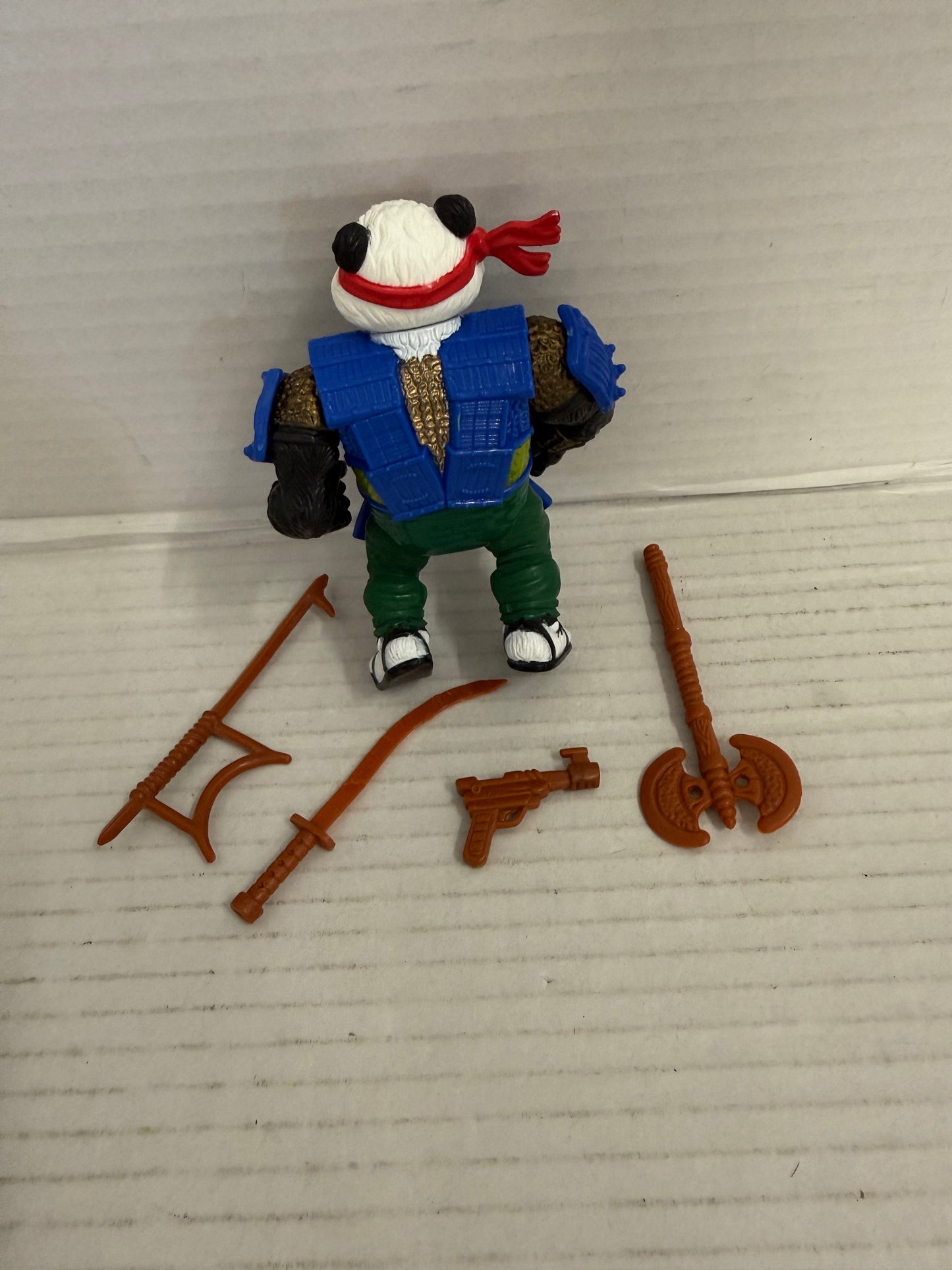 Panda Khan 1990 Vintage TMNT Teenage Mutant Ninja Turtles Figure