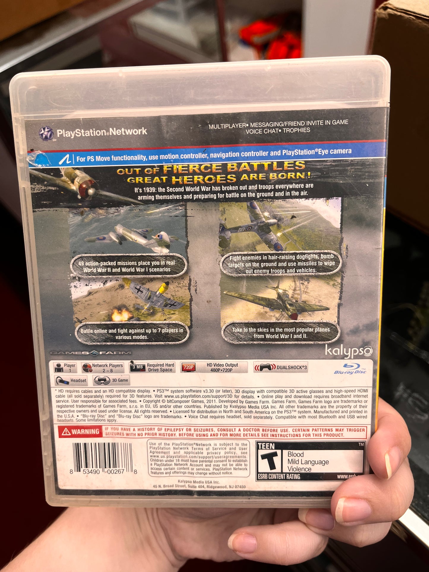 Air Conflicts: Secret Wars No Man(Sony PlayStation 3, 2011)