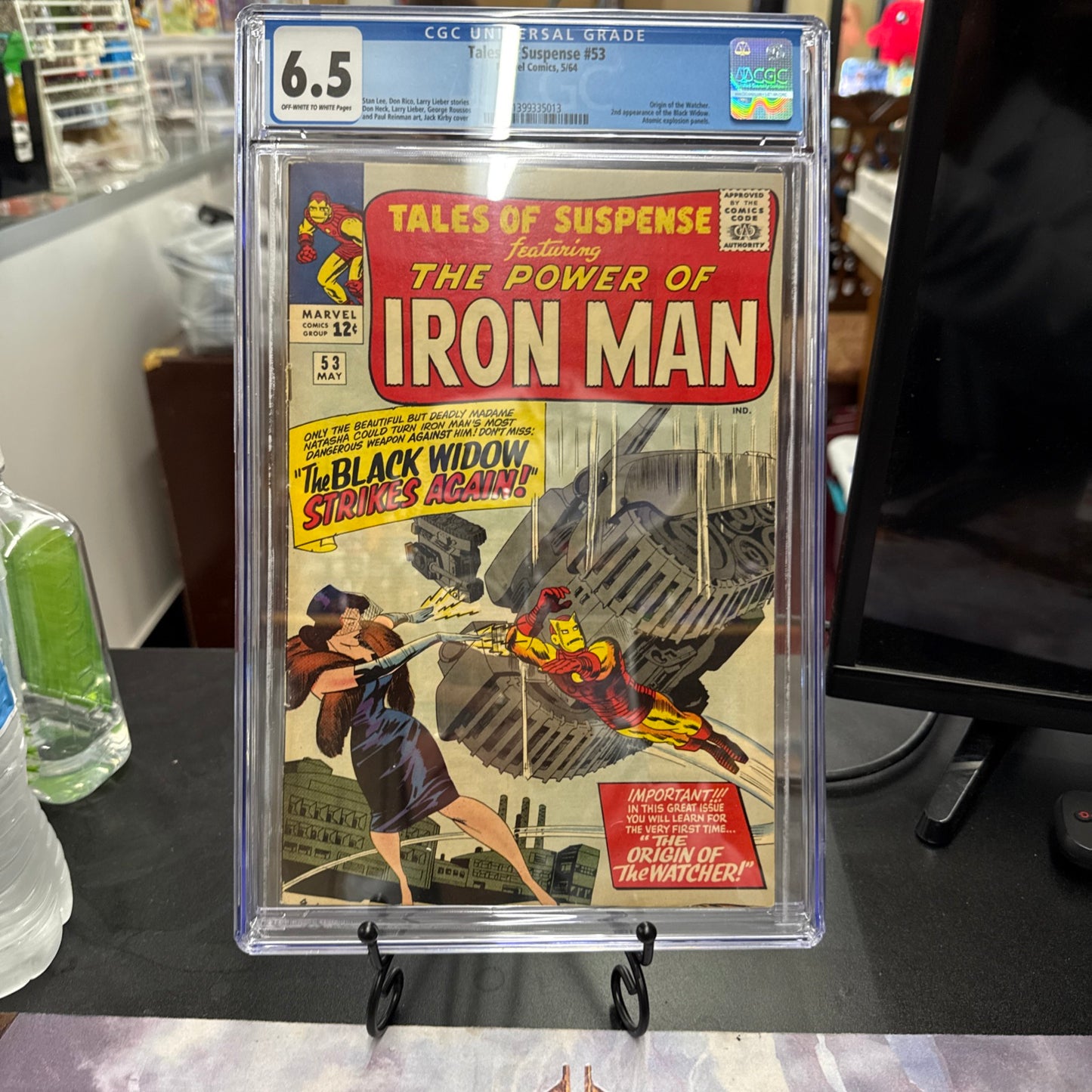 Tales Of Suspense #53 CGC VF- 6.5  2nd Appearance of Black Widow! Marvel 1964