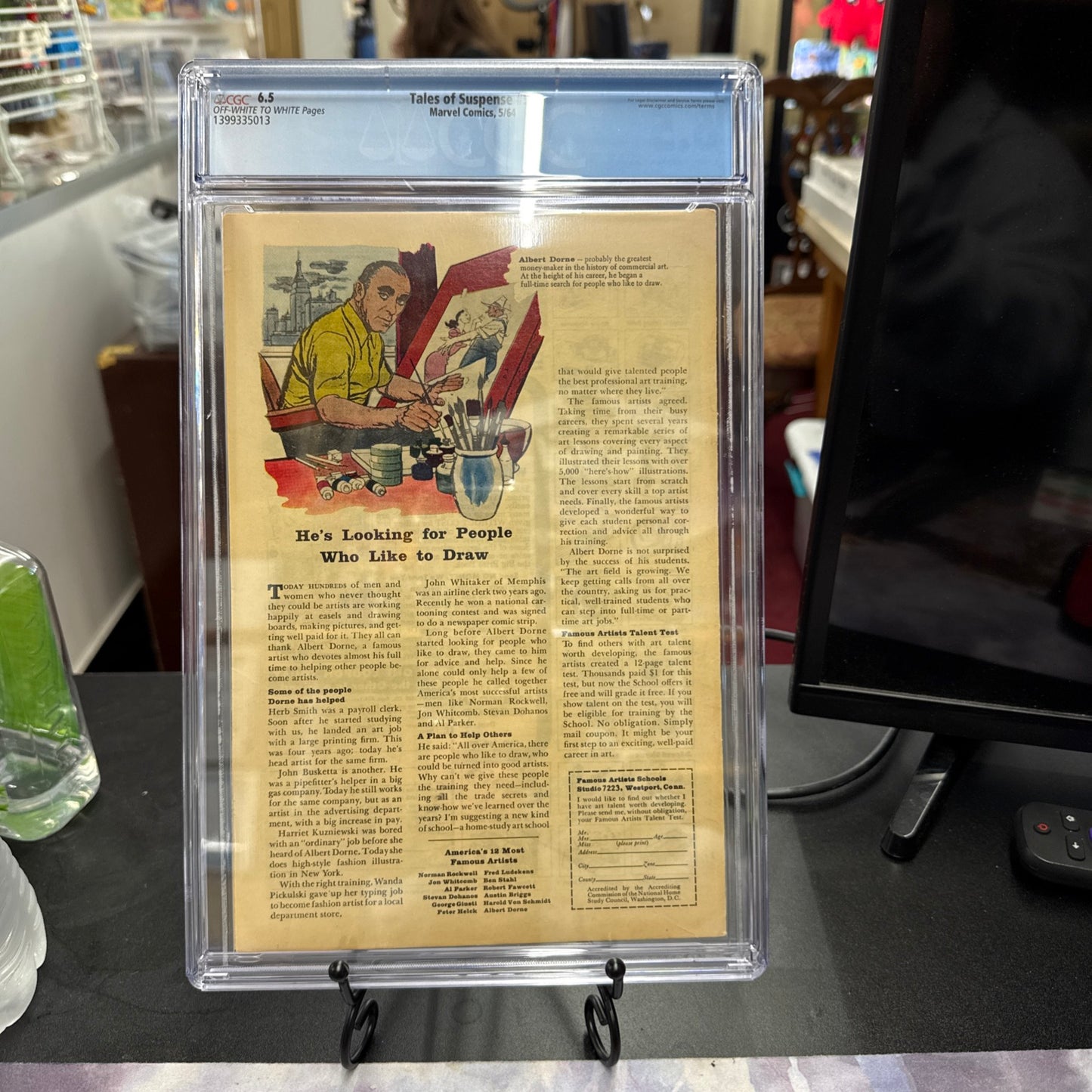 Tales Of Suspense #53 CGC VF- 6.5  2nd Appearance of Black Widow! Marvel 1964