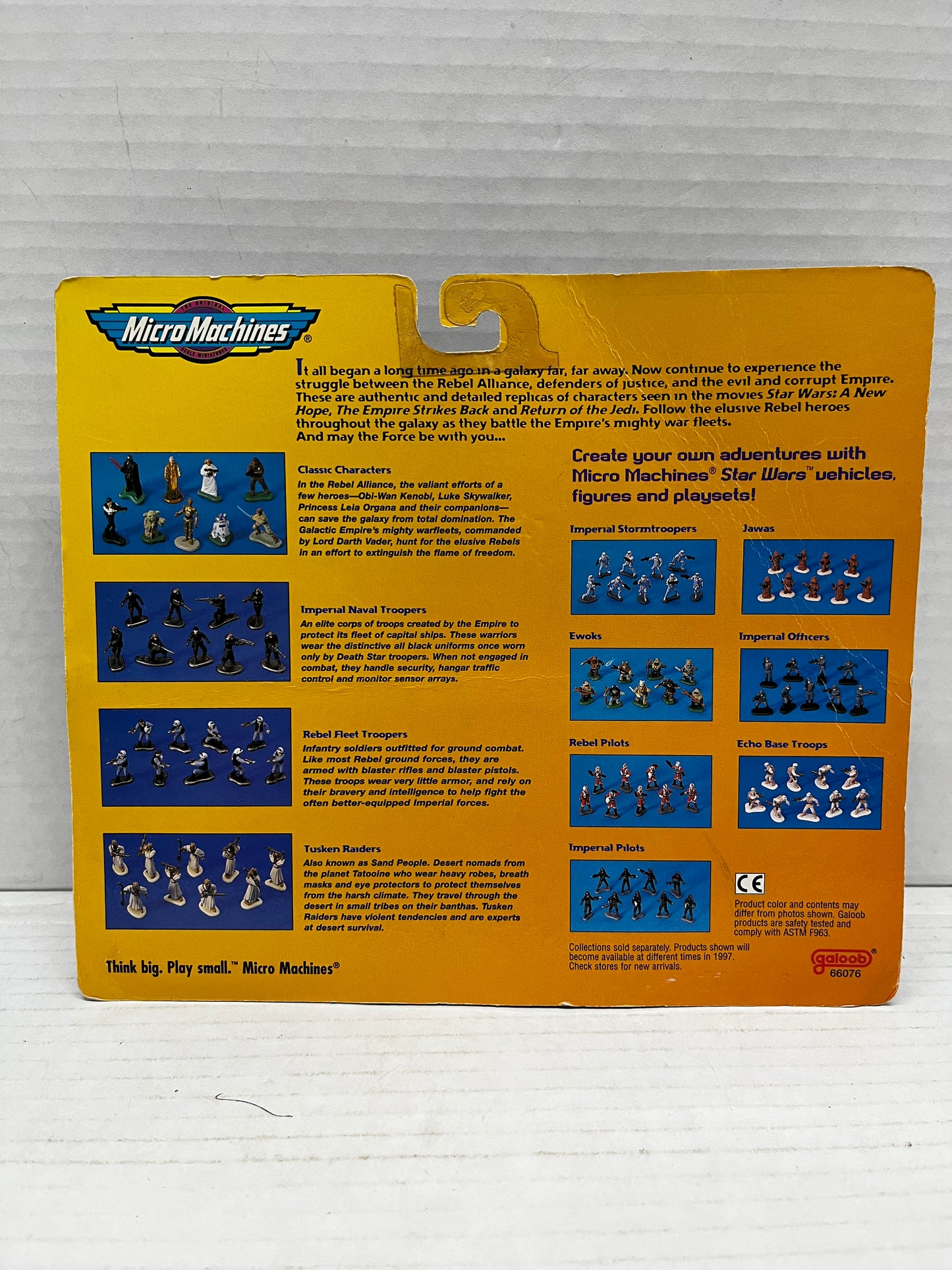 1996 Star Wars Micro Machines "Imperial Officers", Galoob, Vintage - NEW IN PKG