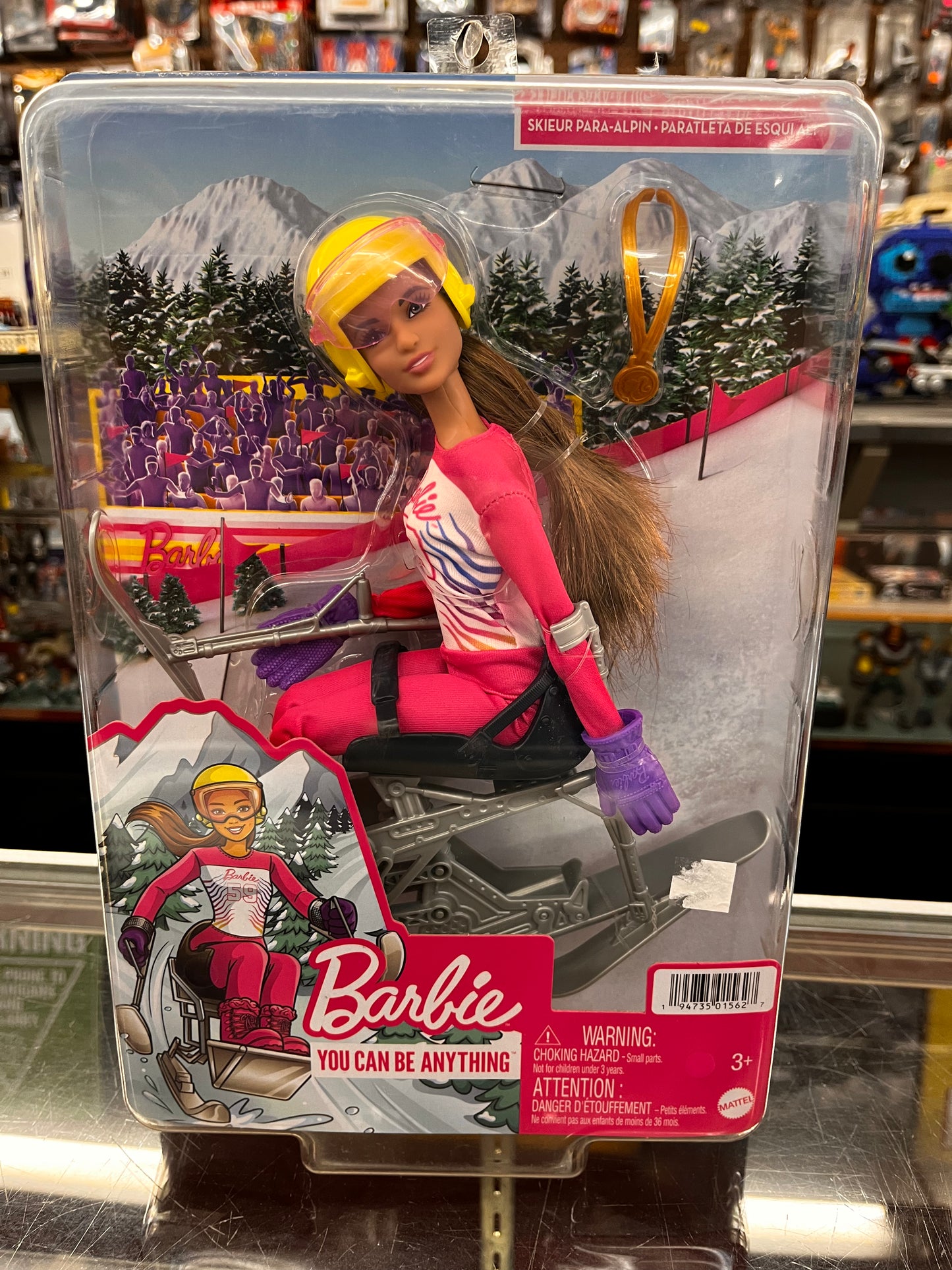 Barbie You Can Be Anything: PARA ALPINE SKIER 11" Doll (2021,Mattel)