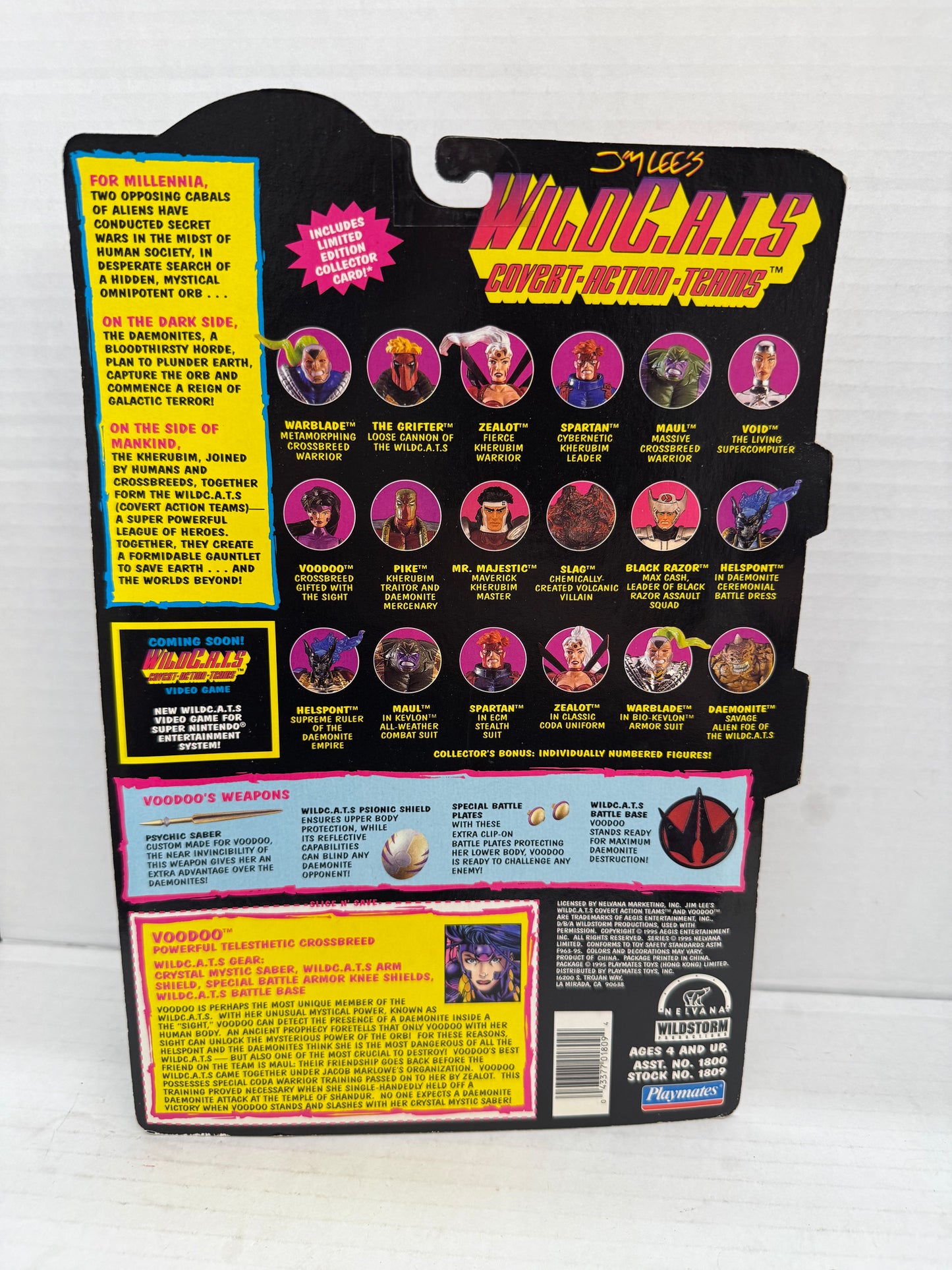 WildC.A.T.S. Playmates - Voodoo Action Figure 1995