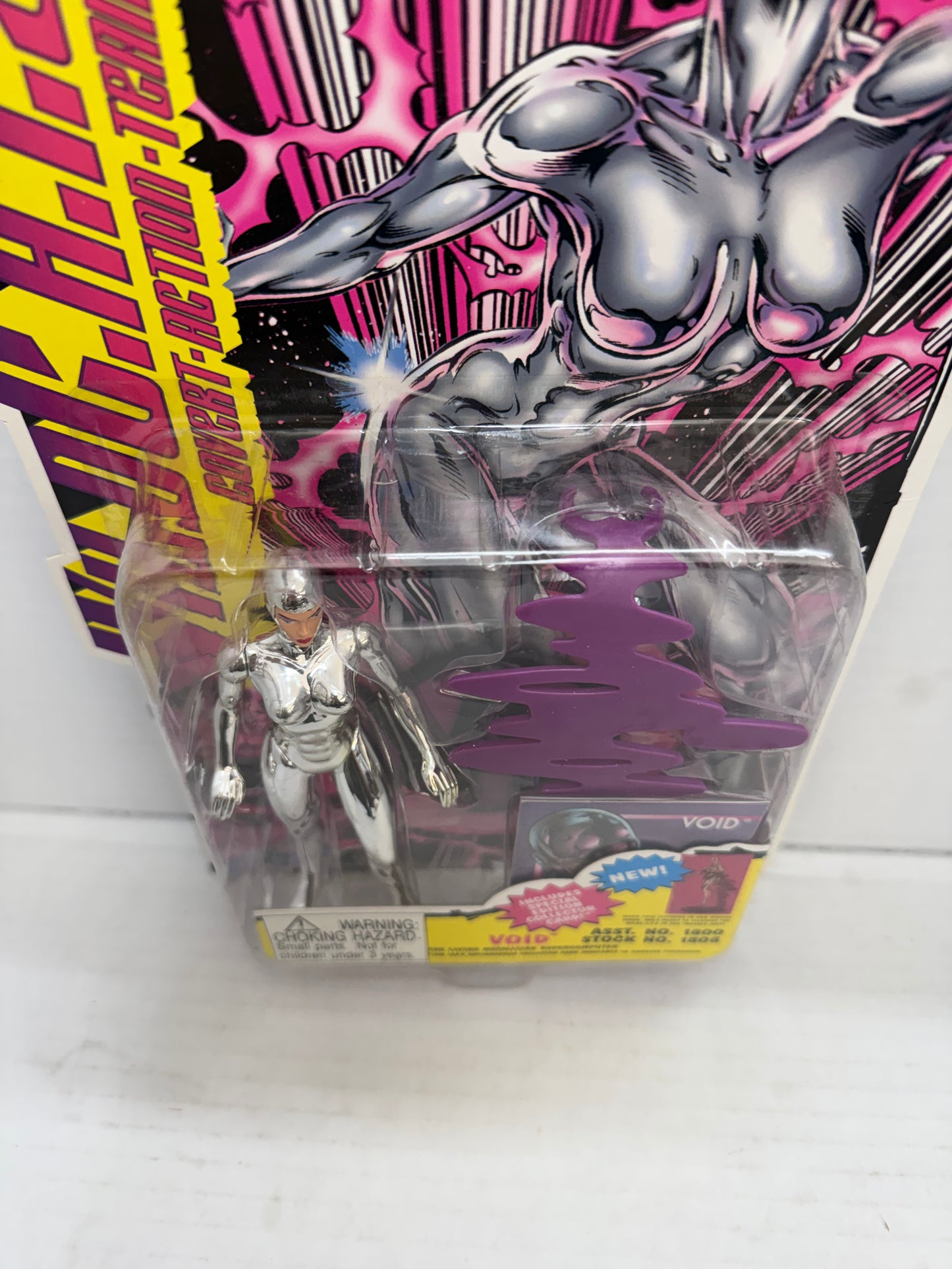 1995 Playmates Jim Lee's Wild C.A.T.S Void Action Figure With Collector Card-NEW