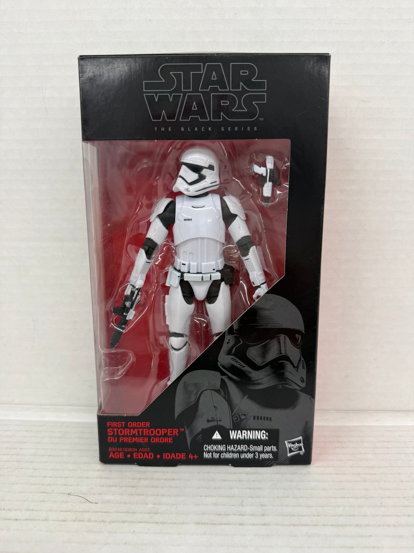 2015 Hasbro Star Wars Black Series #04 First Order Stormtrooper 6" Figure New