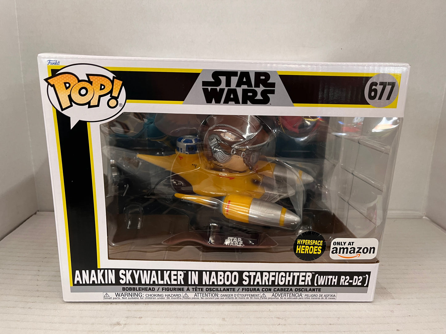 Funko Pop! Star Wars Hyperspace Heroes Anakin in Naboo Sarfighter with R2-D2