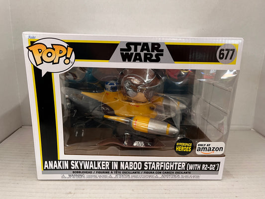 Funko Pop! Star Wars Hyperspace Heroes Anakin in Naboo Sarfighter with R2-D2