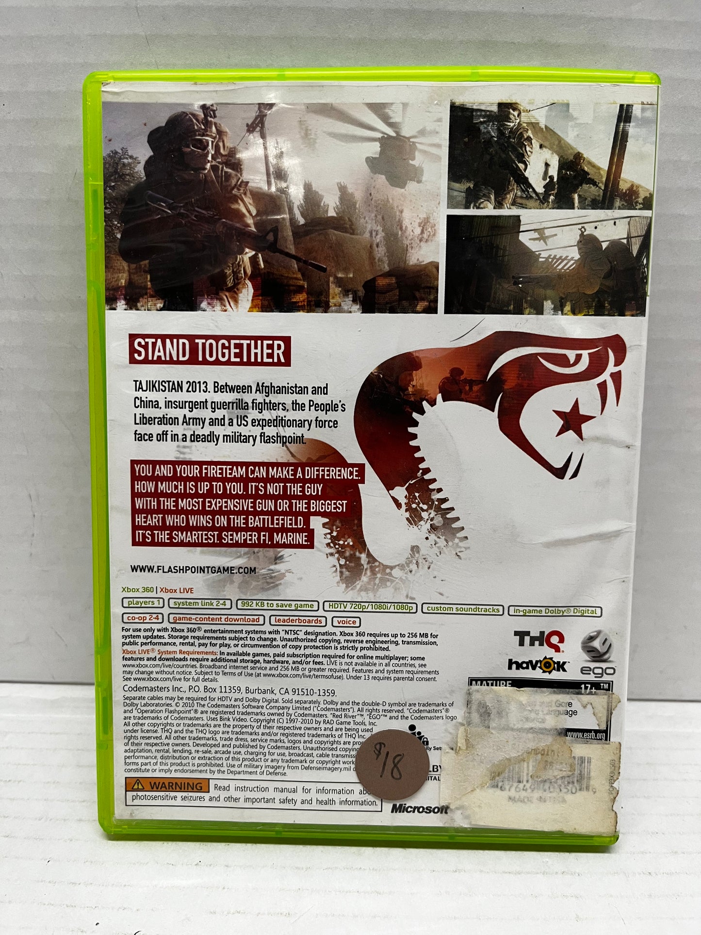 Operation Flashpoint: Red River (Microsoft Xbox 360)