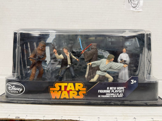 Disney Star Wars "A NEW HOPE" Figurine Playset 6 Pcs Sealed New NIB