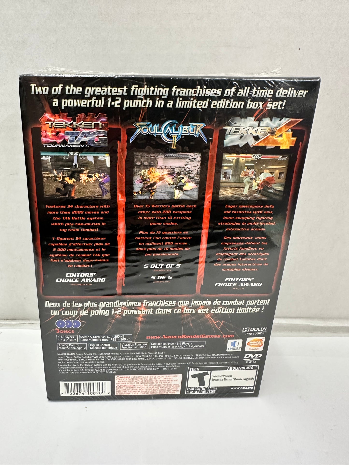 Namco Classic Fighter Collection (Sony PlayStation 2, 2008) SEALED