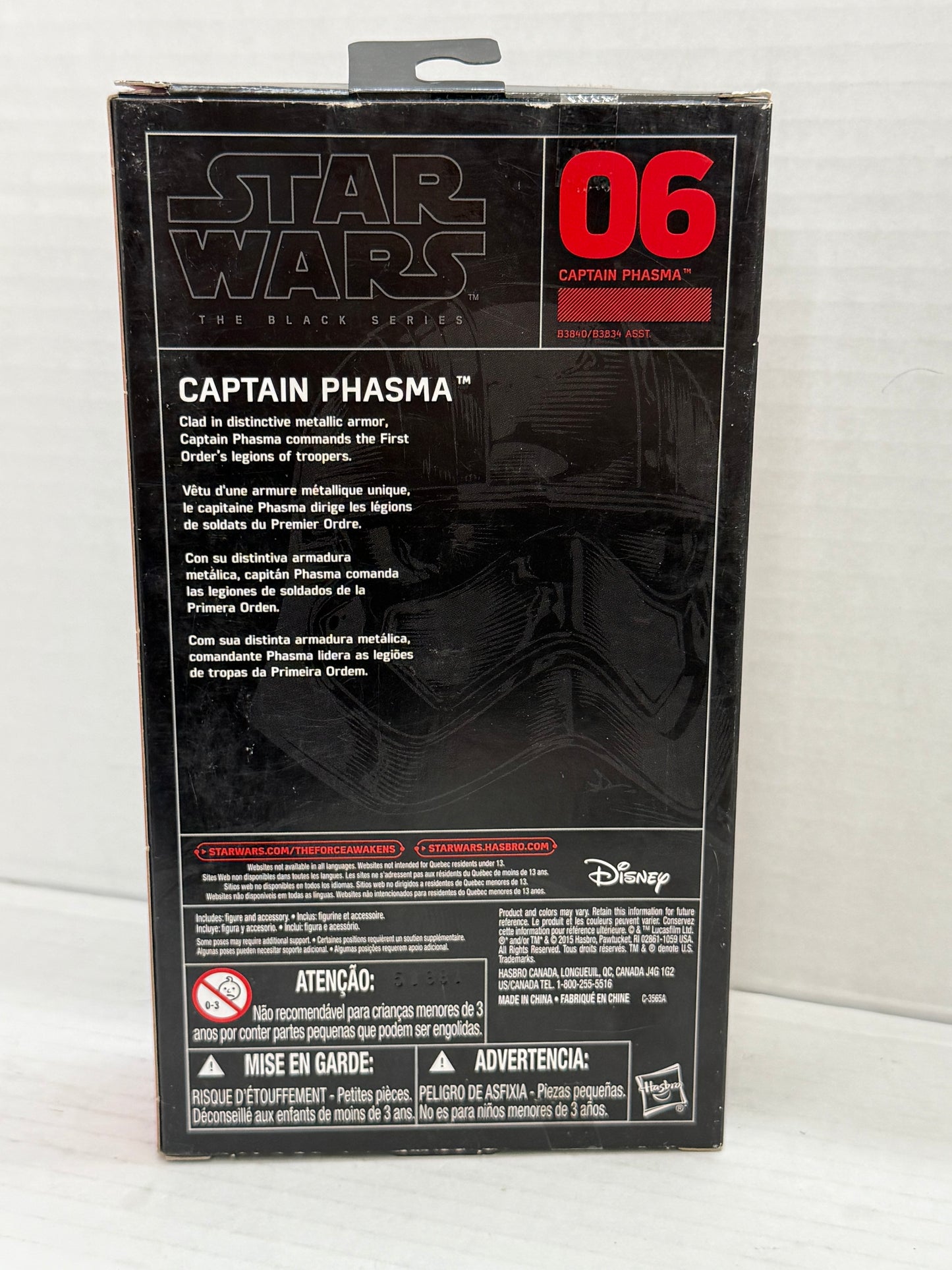 Star Wars Black Series Captain Phasma #06 6" Action Figure NIB