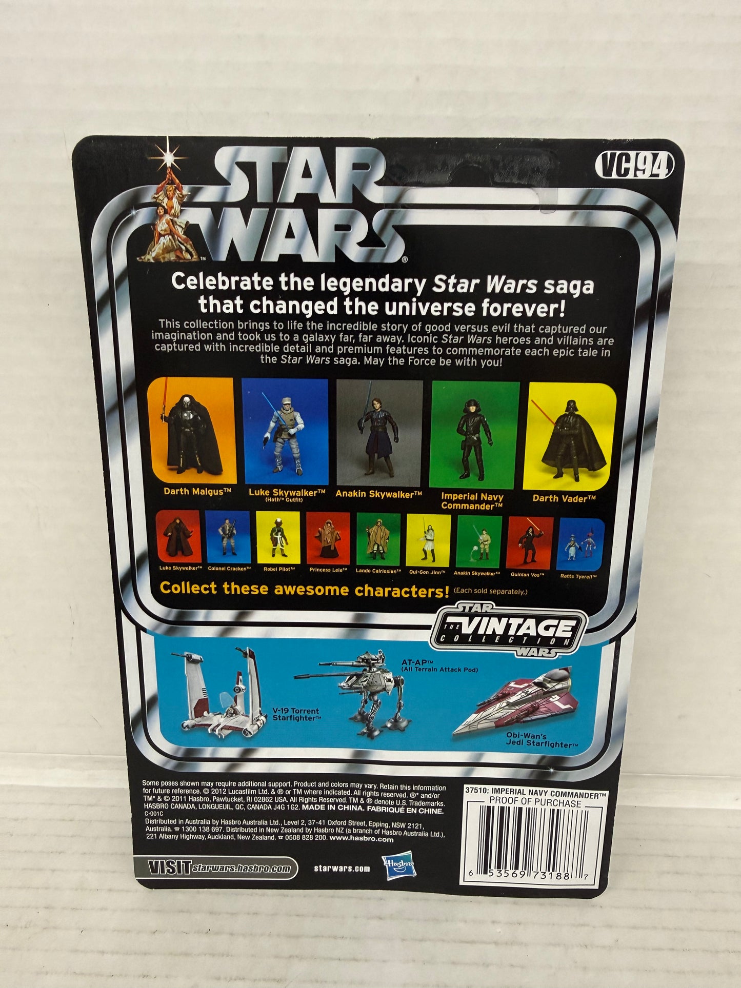 Star Wars Imperial Navy Commander VC94 Vintage Collection Action Figure