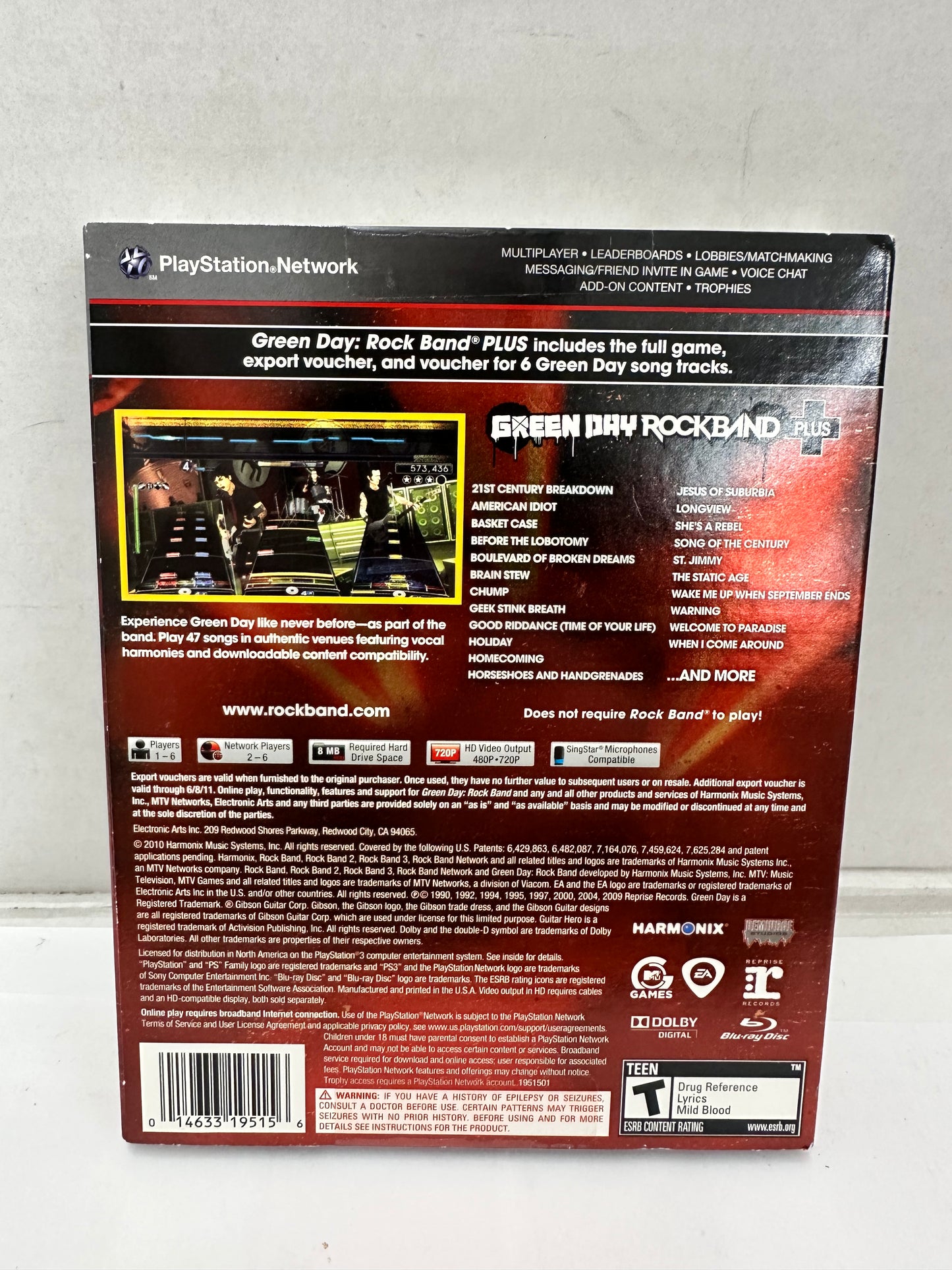 Green Day: Rock Band Plus (Sony PlayStation 3)