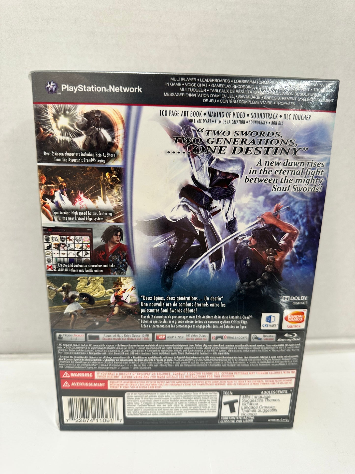 Soul Calibur V -- Collector's Edition (Sony PlayStation 3, 2012) PS3