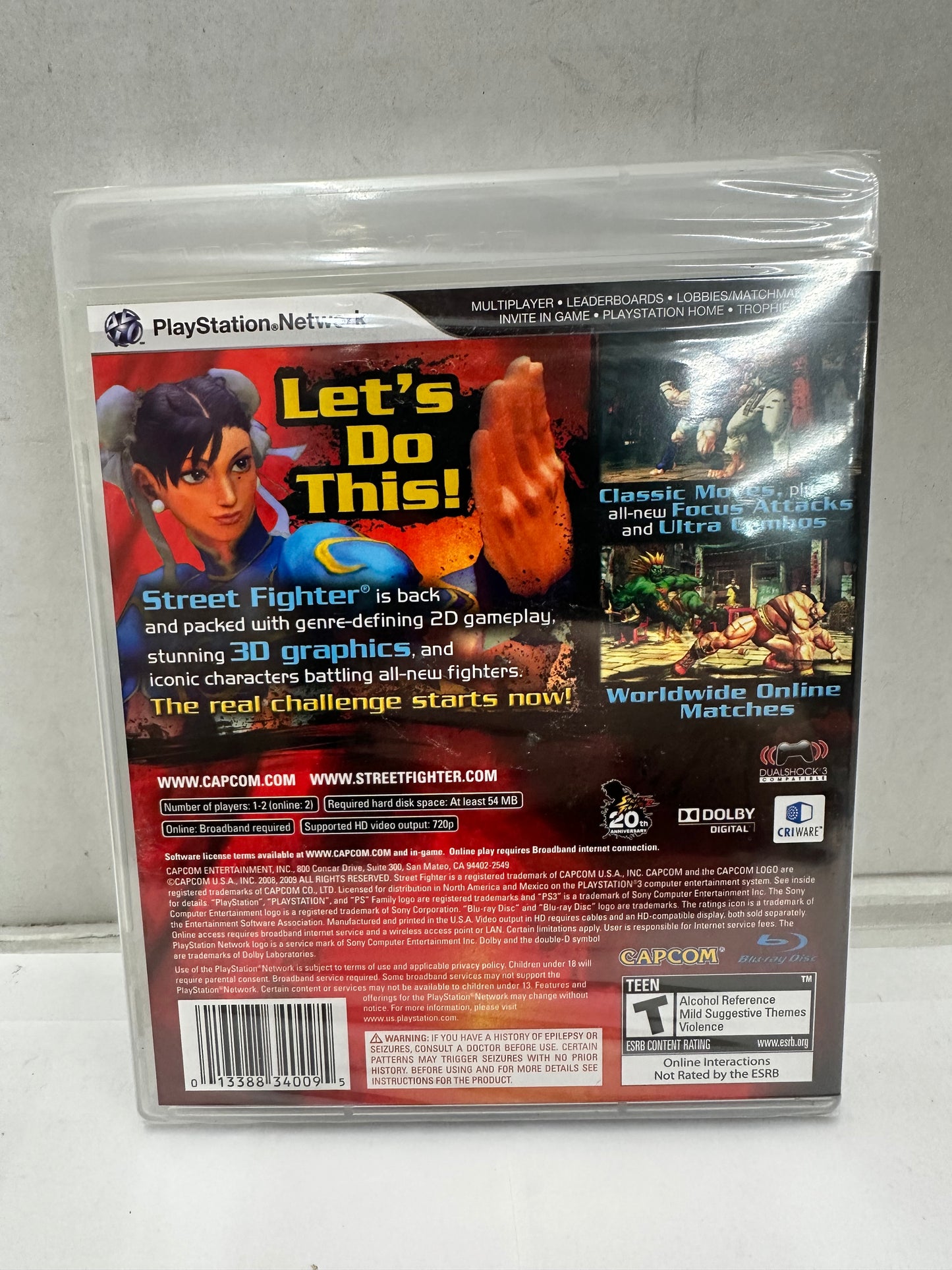 Street Fighter IV 2009 PS3 PlayStation 3 BLACK LABEL SEALED NEW