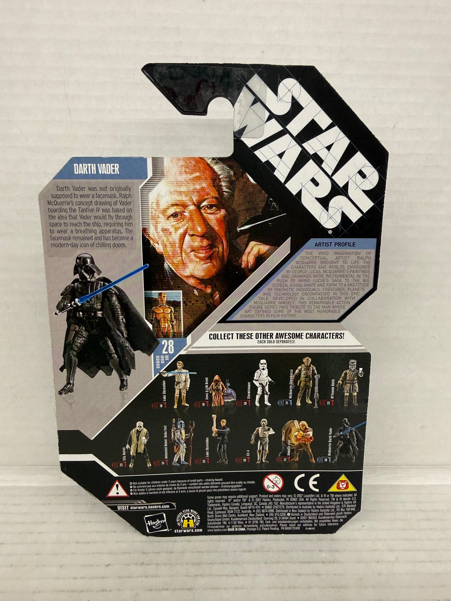 Darth Vader #28 Star Wars Concept Ralph McQuarrie Signature Series With Coin