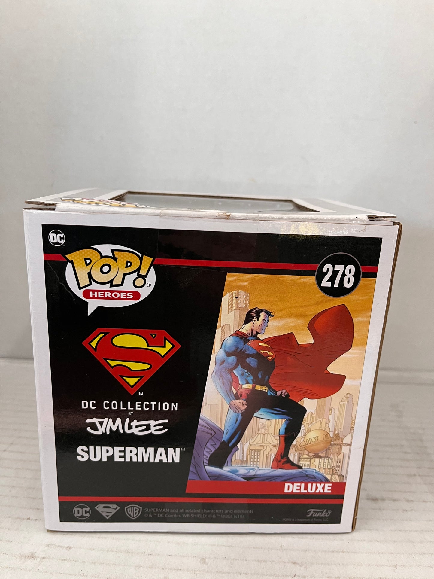 Funko Pop! Deluxe: DC Universe - Superman  GameStop #278 Box Damage