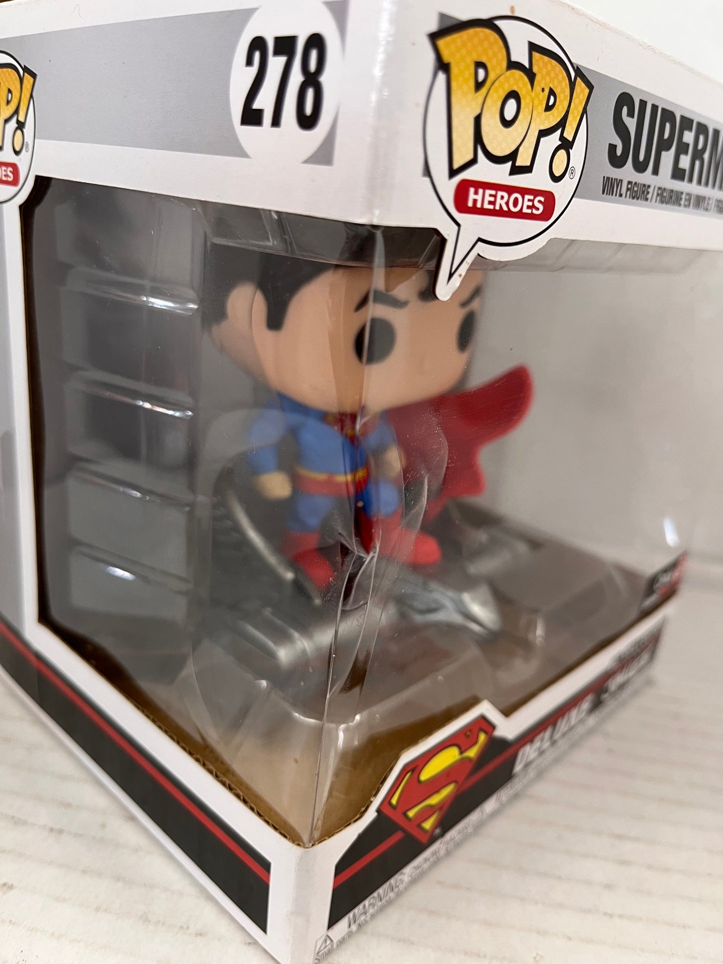 Funko Pop! Deluxe: DC Universe - Superman  GameStop #278 Box Damage