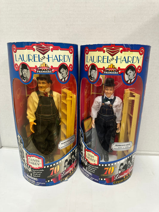 Vintage Laurel & Hardy Action Figure Exclusive Premiere 70th Anniversary - NIB